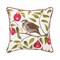 Partridge In A Pear Tree Printed 100% Cotton Christmas Accent Throw Pillow 18" x 18"